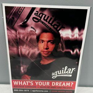 Matthew Garrison - AGUILAR AMPS - 2001 Print Advertisement